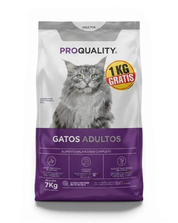 Alimento para gatos adultos Pro Quality sabor Pescado 30% proteina